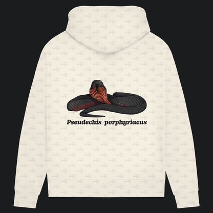 Damen Bio Hoodie mit Seitentaschen | Rotbäuchige Schwarzotter  Pseudechis porphyriacus
