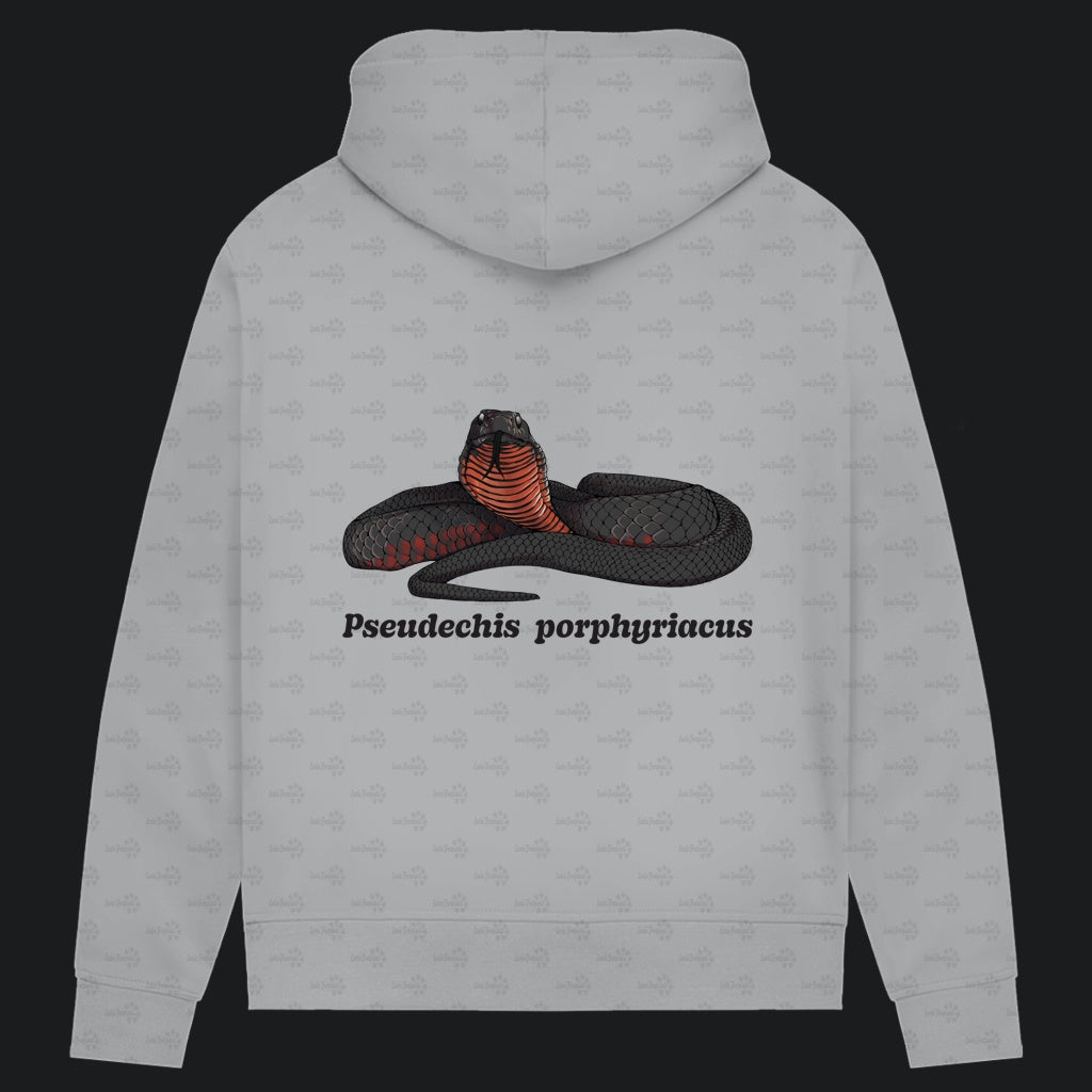 Damen Bio Hoodie mit Seitentaschen | Rotbäuchige Schwarzotter  Pseudechis porphyriacus