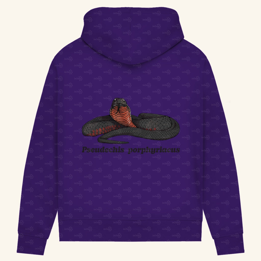 Damen Bio Hoodie mit Seitentaschen | Rotbäuchige Schwarzotter  Pseudechis porphyriacus
