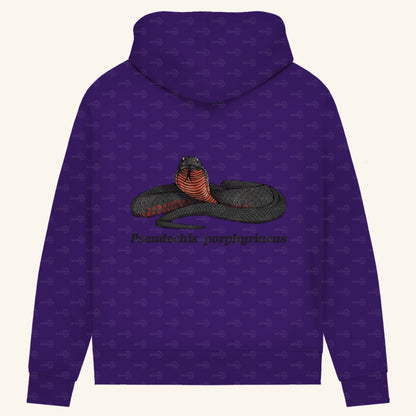 Damen Bio Hoodie mit Seitentaschen | Rotbäuchige Schwarzotter  Pseudechis porphyriacus