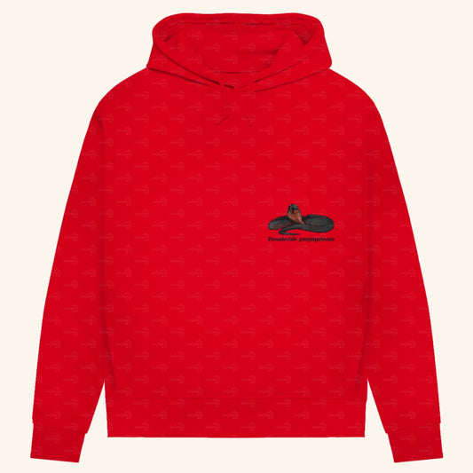 Damen Bio Hoodie mit Seitentaschen | Rotbäuchige Schwarzotter  Pseudechis porphyriacus