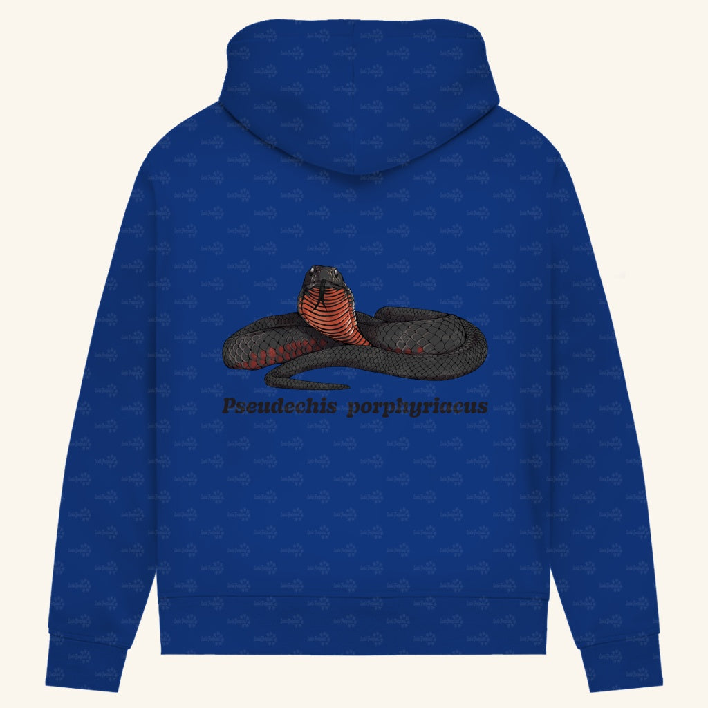 Damen Bio Hoodie mit Seitentaschen | Rotbäuchige Schwarzotter  Pseudechis porphyriacus
