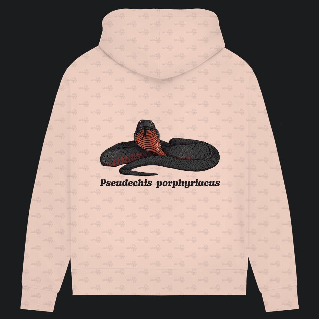 Damen Bio Hoodie mit Seitentaschen | Rotbäuchige Schwarzotter  Pseudechis porphyriacus