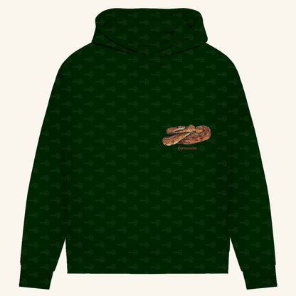 Damen Bio Hoodie mit Seitentaschen | Kornnatter Cornsnake Pantherophis guttatus