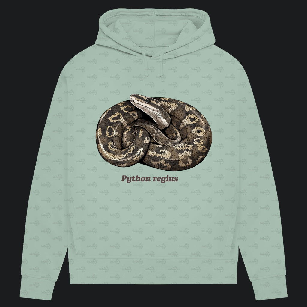 Damen Bio Hoodie mit Seitentaschen | Königspython  Ballpython Python regius