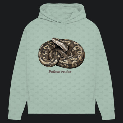 Damen Bio Hoodie mit Seitentaschen | Königspython  Ballpython Python regius
