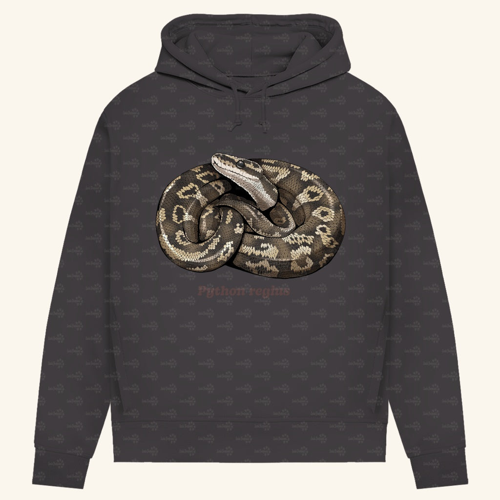 Damen Bio Hoodie mit Seitentaschen | Königspython  Ballpython Python regius