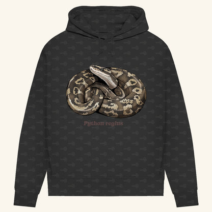 Damen Bio Hoodie mit Seitentaschen | Königspython  Ballpython Python regius