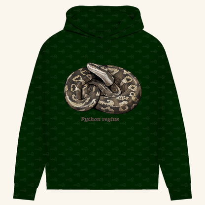Damen Bio Hoodie mit Seitentaschen | Königspython  Ballpython Python regius
