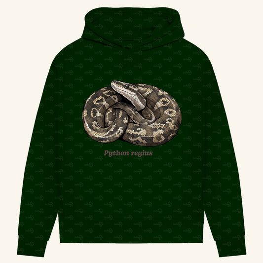 Damen Bio Hoodie mit Seitentaschen | Königspython  Ballpython Python regius