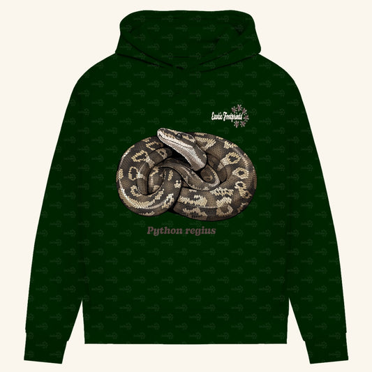 Damen Bio Hoodie mit Seitentaschen | Königspython  Ballpython Python regius