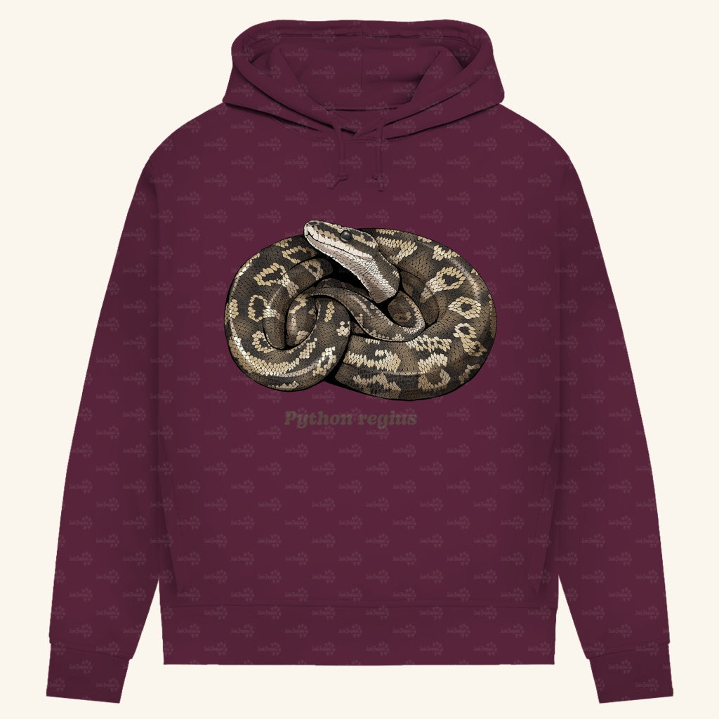 Damen Bio Hoodie mit Seitentaschen | Königspython  Ballpython Python regius