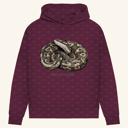 Damen Bio Hoodie mit Seitentaschen | Königspython  Ballpython Python regius
