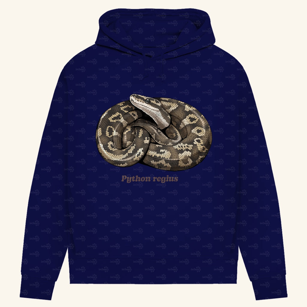 Damen Bio Hoodie mit Seitentaschen | Königspython  Ballpython Python regius