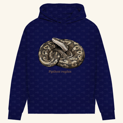 Damen Bio Hoodie mit Seitentaschen | Königspython  Ballpython Python regius