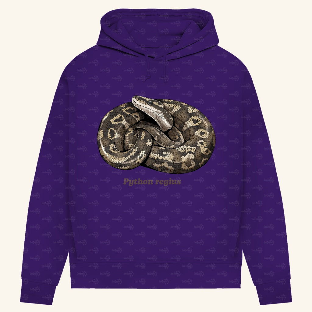 Damen Bio Hoodie mit Seitentaschen | Königspython  Ballpython Python regius