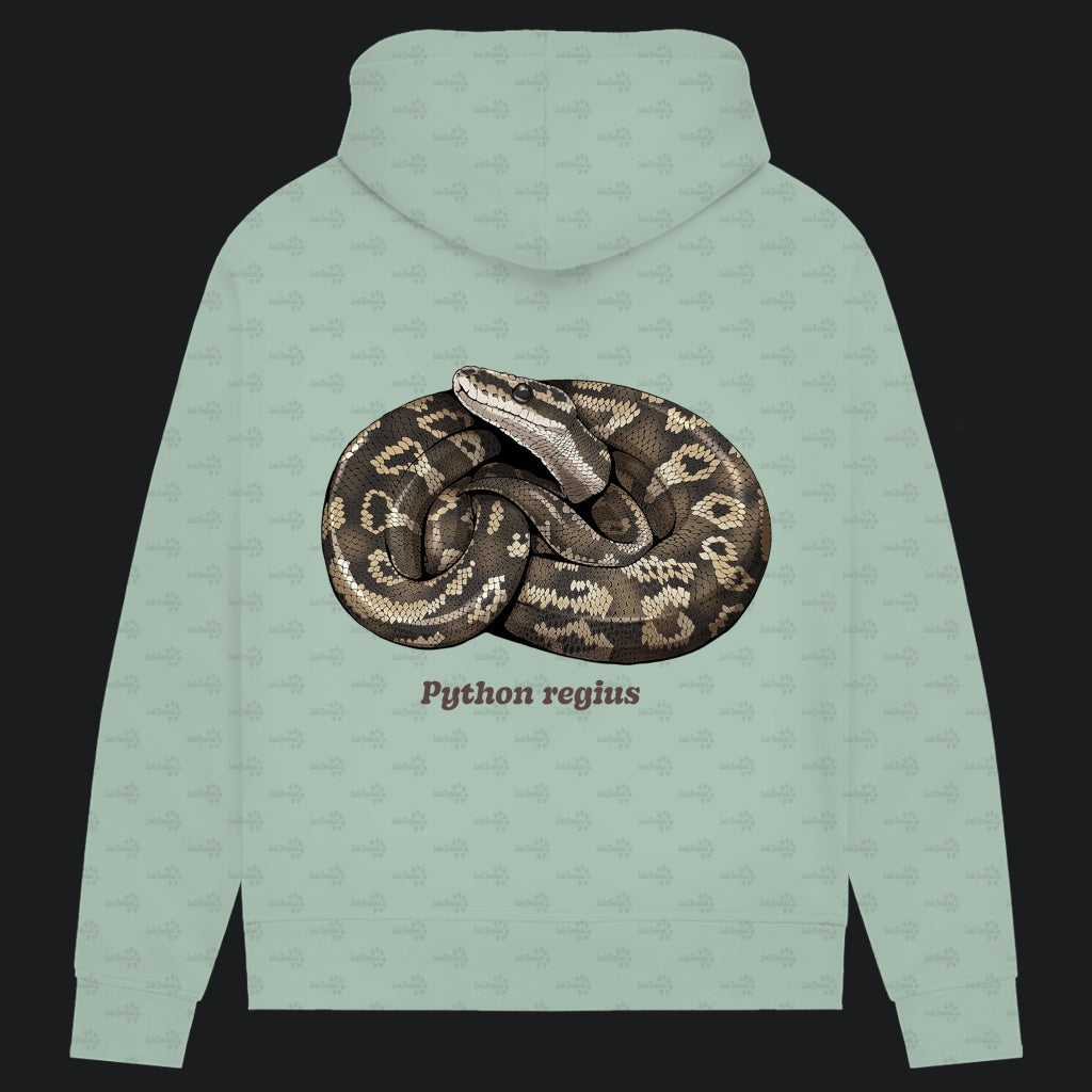 Damen Bio Hoodie mit Seitentaschen | Königspython  Ballpython Python regius
