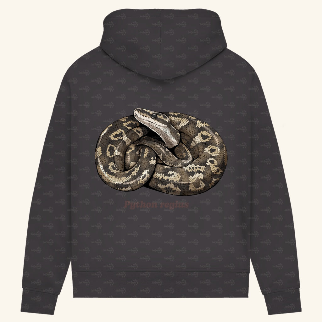 Damen Bio Hoodie mit Seitentaschen | Königspython  Ballpython Python regius