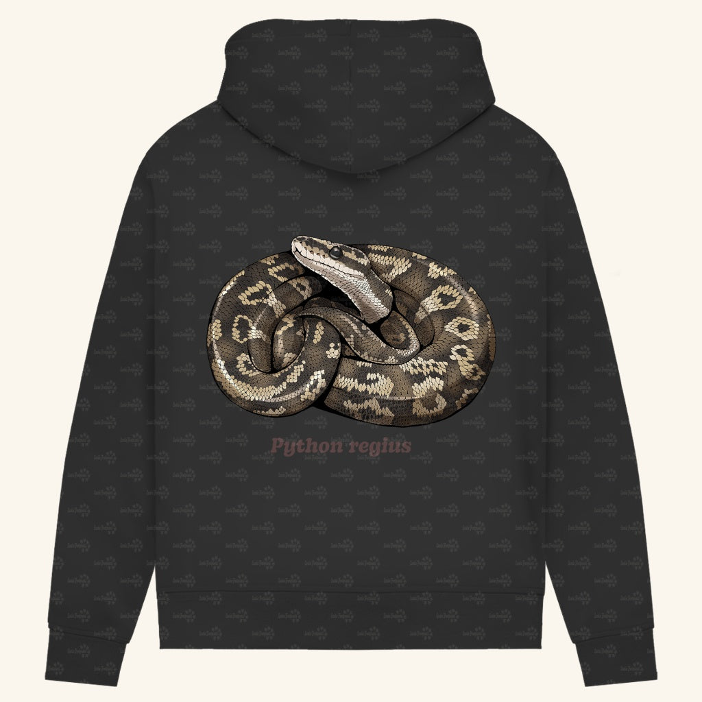 Damen Bio Hoodie mit Seitentaschen | Königspython  Ballpython Python regius