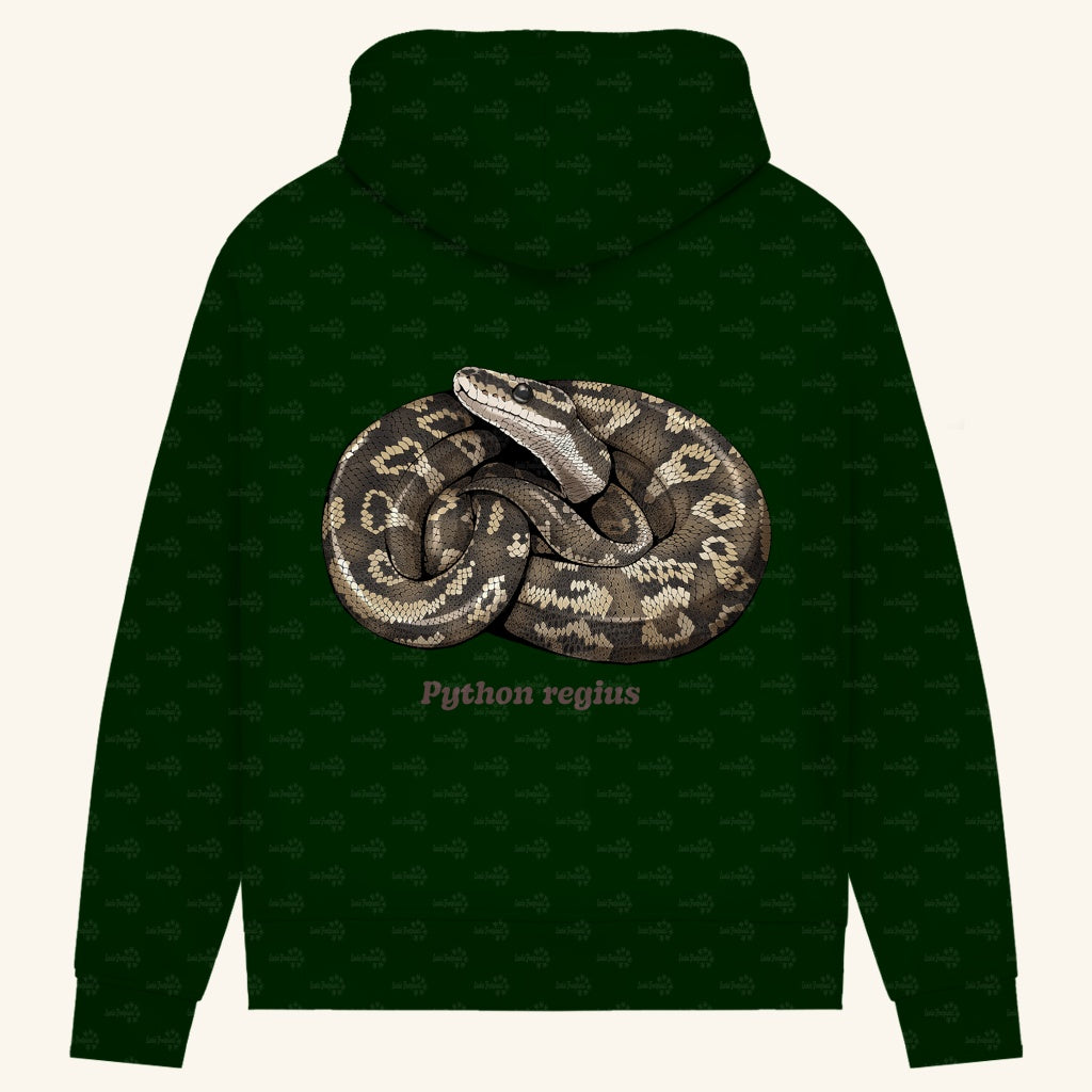 Damen Bio Hoodie mit Seitentaschen | Königspython  Ballpython Python regius