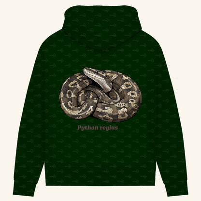 Damen Bio Hoodie mit Seitentaschen | Königspython  Ballpython Python regius