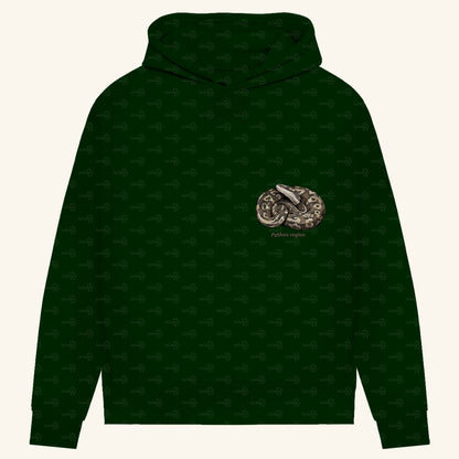 Damen Bio Hoodie mit Seitentaschen | Königspython  Ballpython Python regius