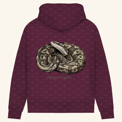 Damen Bio Hoodie mit Seitentaschen | Königspython  Ballpython Python regius