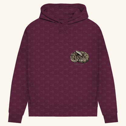 Damen Bio Hoodie mit Seitentaschen | Königspython  Ballpython Python regius