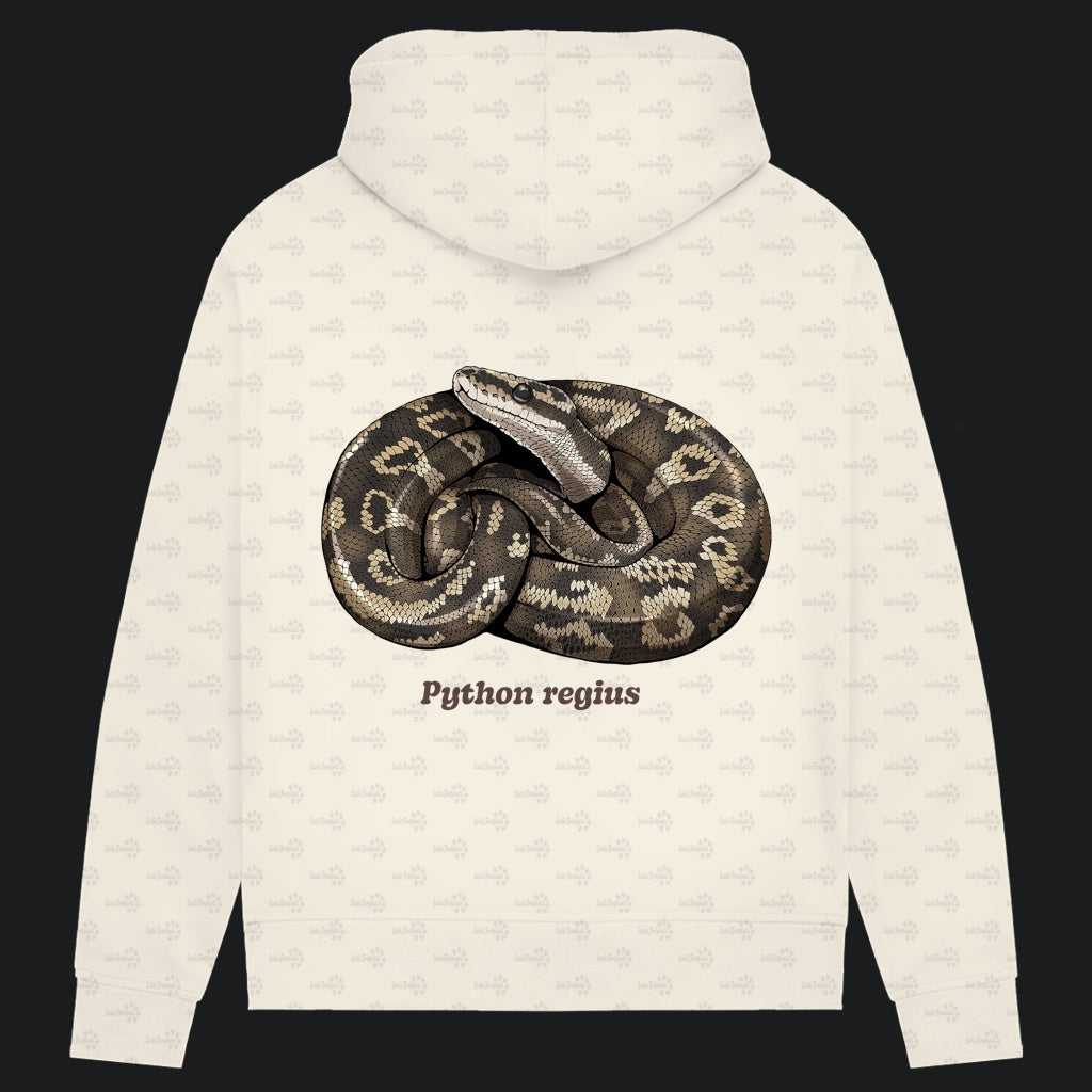 Damen Bio Hoodie mit Seitentaschen | Königspython  Ballpython Python regius