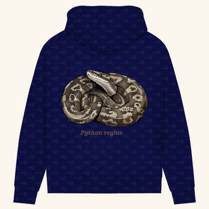 Damen Bio Hoodie mit Seitentaschen | Königspython  Ballpython Python regius