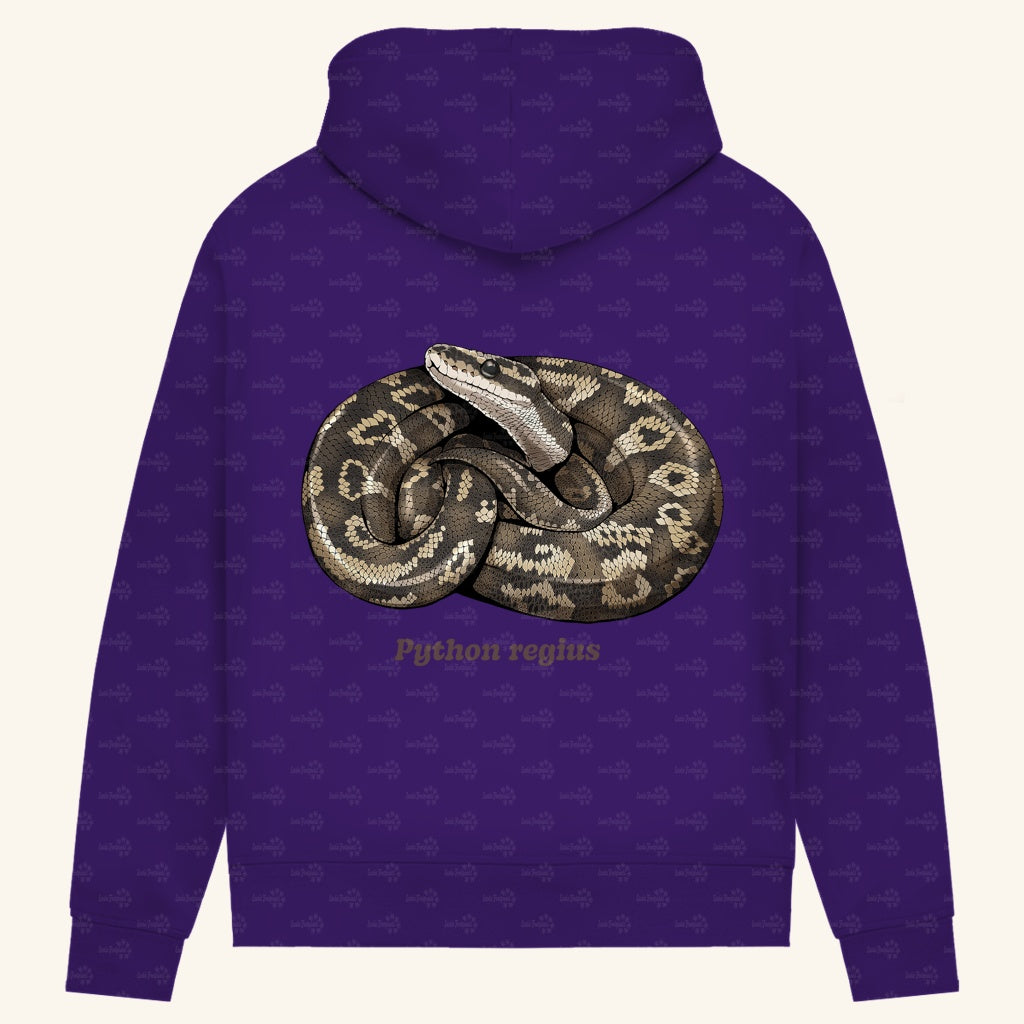 Damen Bio Hoodie mit Seitentaschen | Königspython  Ballpython Python regius
