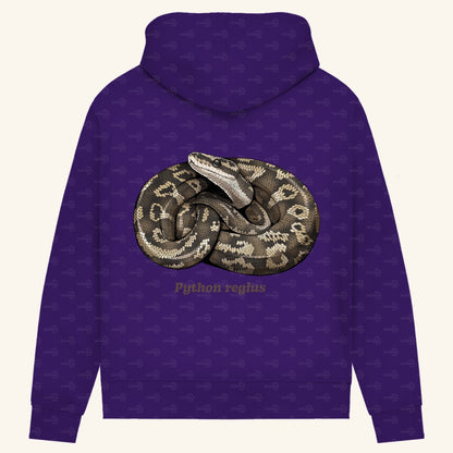 Damen Bio Hoodie mit Seitentaschen | Königspython  Ballpython Python regius