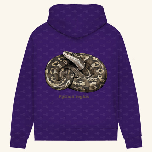 Damen Bio Hoodie mit Seitentaschen | Königspython  Ballpython Python regius