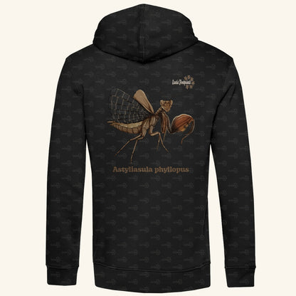 Herren Bio Hoodie mit Seitentaschen | Riesenboxermantis Astyliasula phyllopus