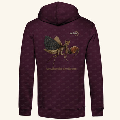 Herren Bio Hoodie mit Seitentaschen | Riesenboxermantis Astyliasula phyllopus