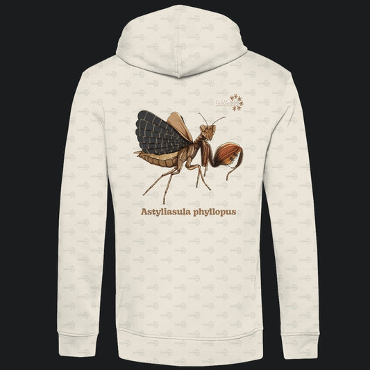 Herren Bio Hoodie mit Seitentaschen | Riesenboxermantis Astyliasula phyllopus