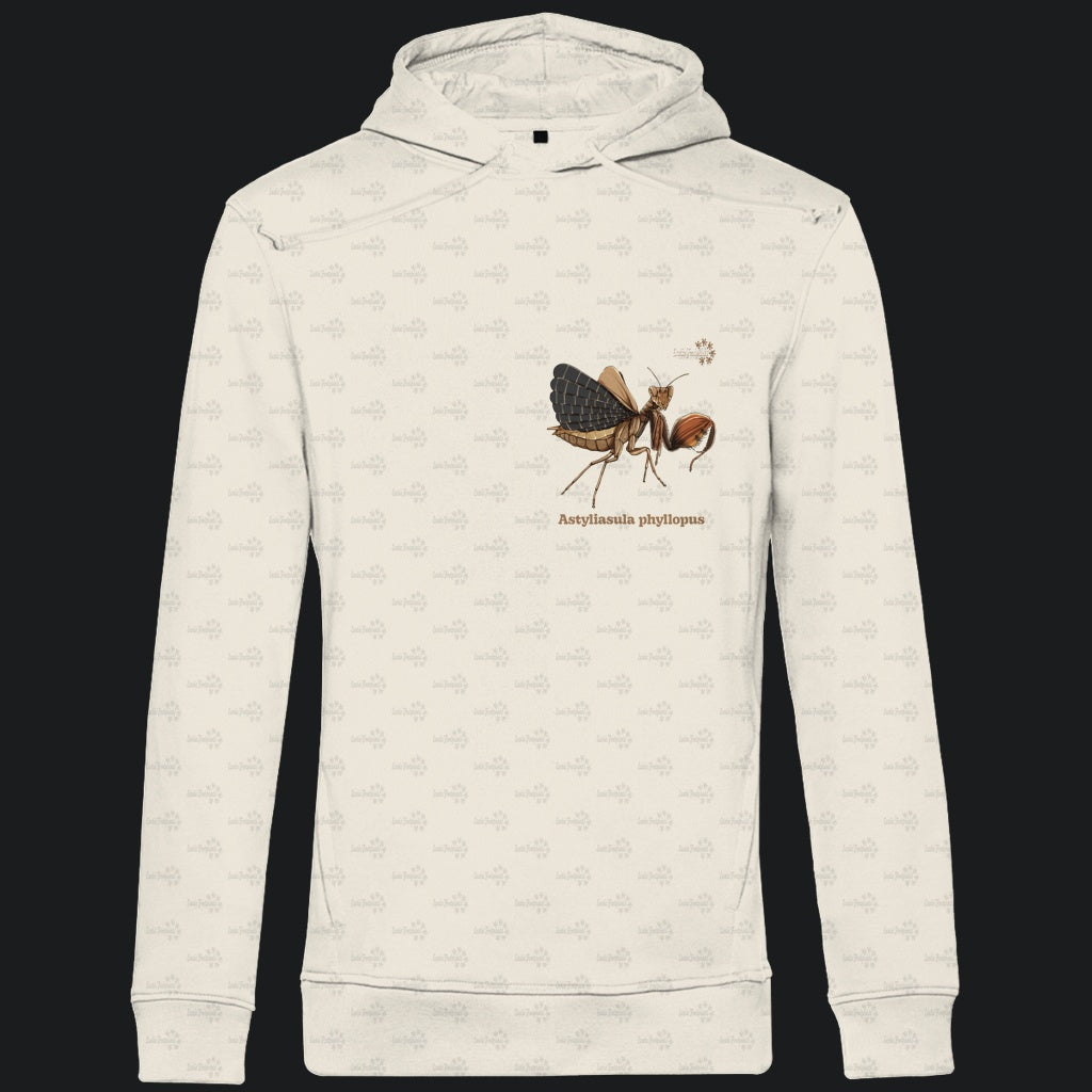 Herren Bio Hoodie mit Seitentaschen | Riesenboxermantis Astyliasula phyllopus