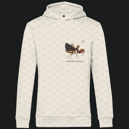 Herren Bio Hoodie mit Seitentaschen | Riesenboxermantis Astyliasula phyllopus