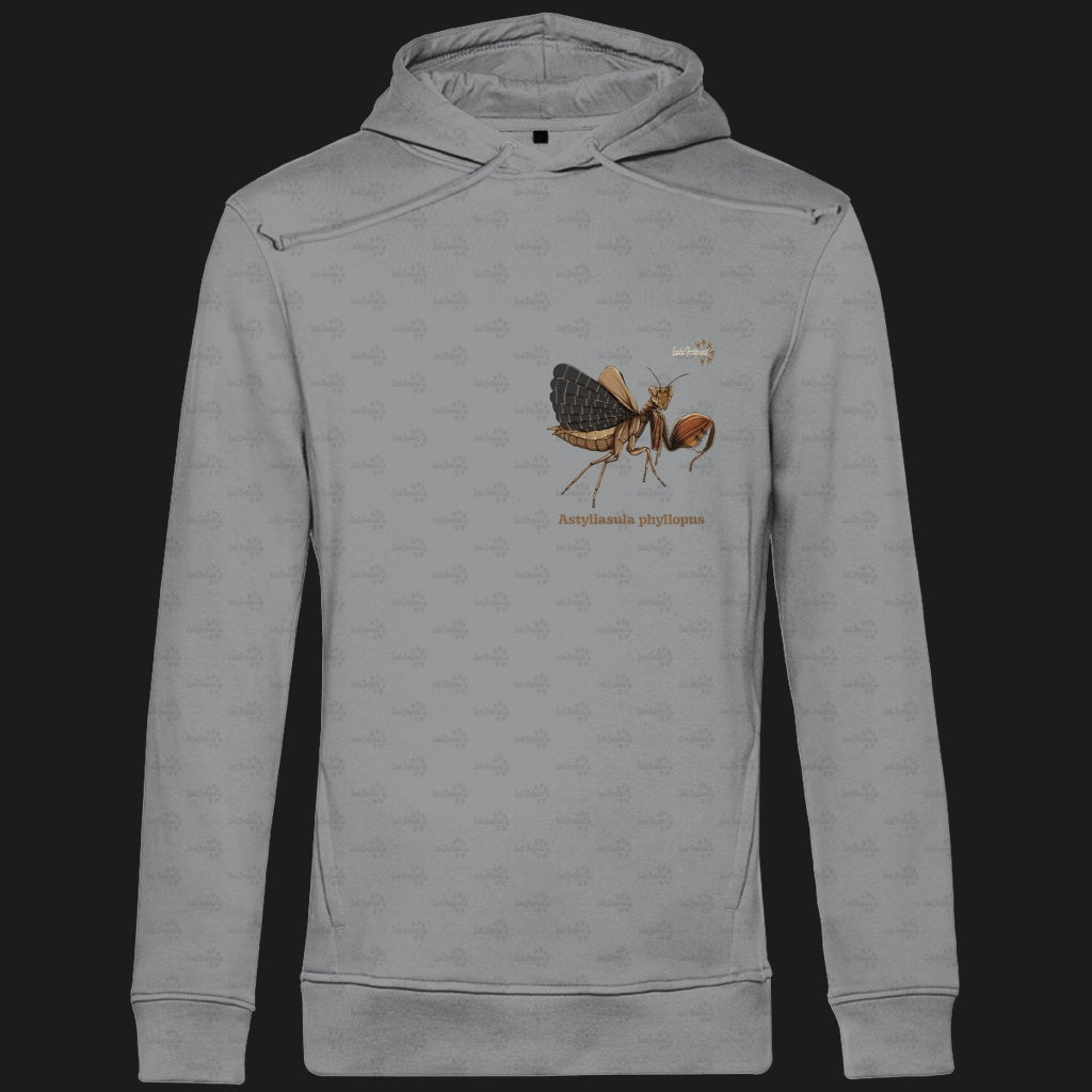 Herren Bio Hoodie mit Seitentaschen | Riesenboxermantis Astyliasula phyllopus