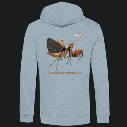 Herren Bio Hoodie mit Seitentaschen | Riesenboxermantis Astyliasula phyllopus