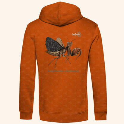 Herren Bio Hoodie mit Seitentaschen | Riesenboxermantis Astyliasula phyllopus