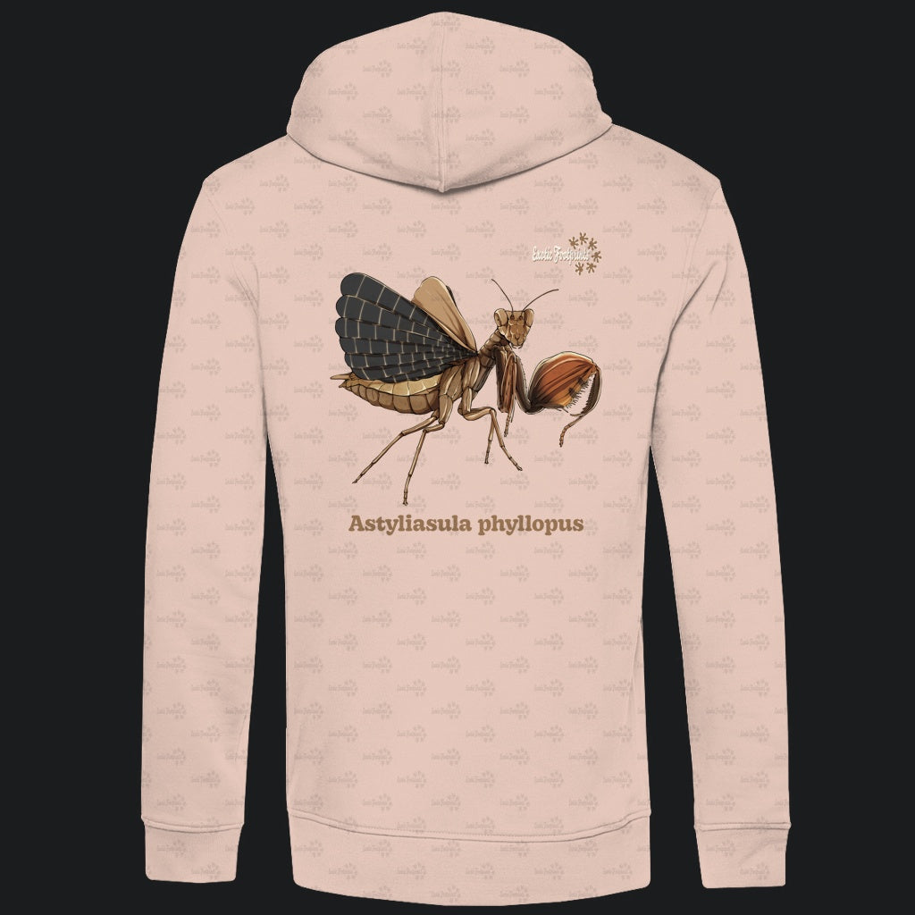 Herren Bio Hoodie mit Seitentaschen | Riesenboxermantis Astyliasula phyllopus