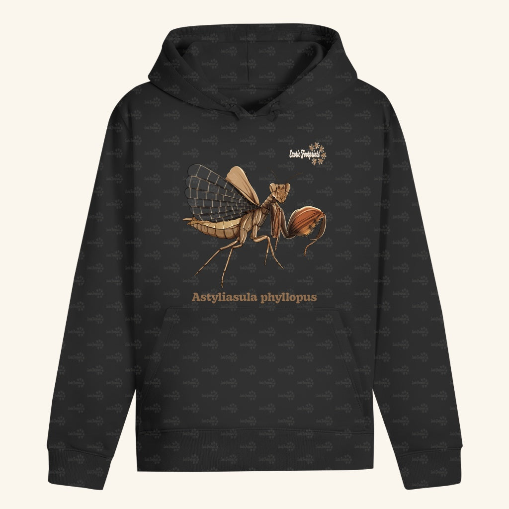 Unisex Bio Hoodie mit Bauchtasche | Riesenboxermantis Astyliasula phyllopus