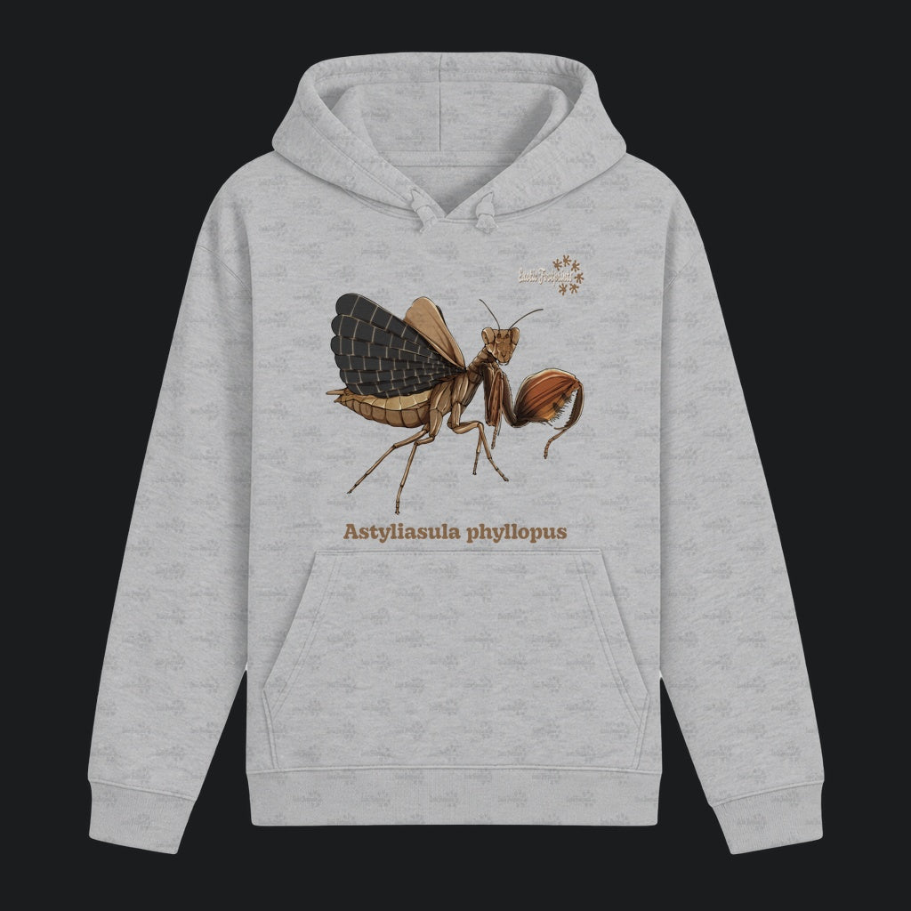 Unisex Bio Hoodie mit Bauchtasche | Riesenboxermantis Astyliasula phyllopus