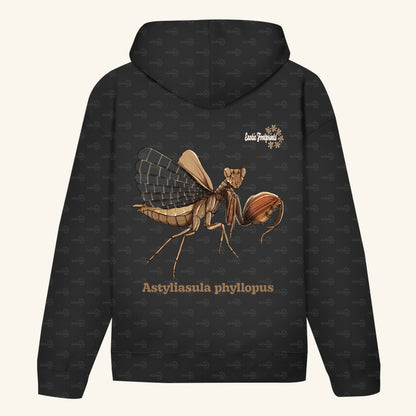 Unisex Bio Hoodie mit Bauchtasche | Riesenboxermantis Astyliasula phyllopus