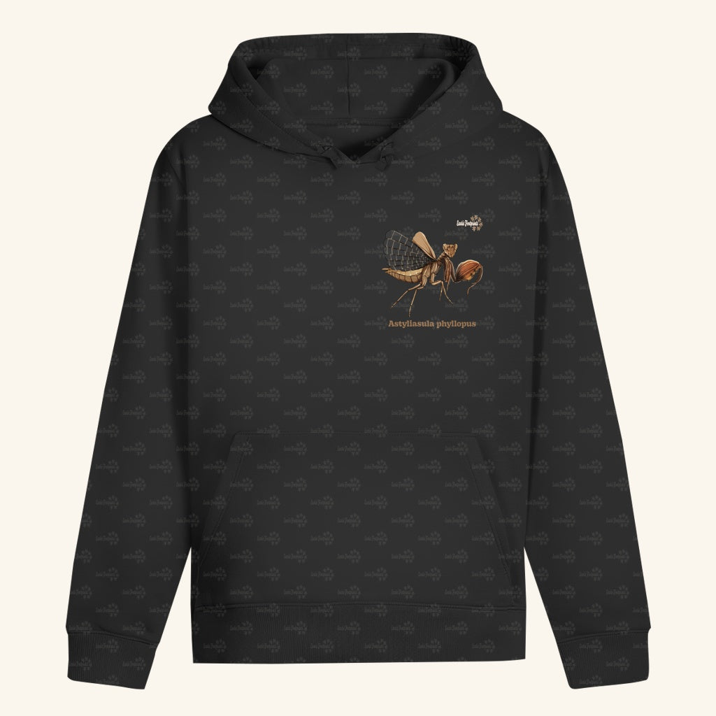 Unisex Bio Hoodie mit Bauchtasche | Riesenboxermantis Astyliasula phyllopus
