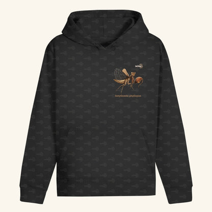 Unisex Bio Hoodie mit Bauchtasche | Riesenboxermantis Astyliasula phyllopus
