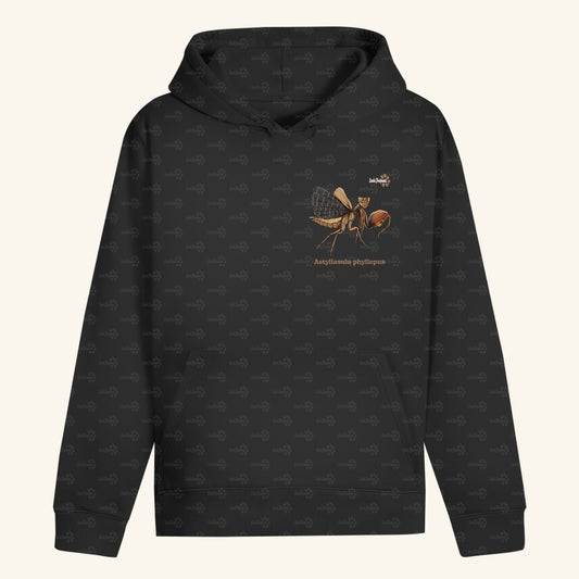 Unisex Bio Hoodie mit Bauchtasche | Riesenboxermantis Astyliasula phyllopus