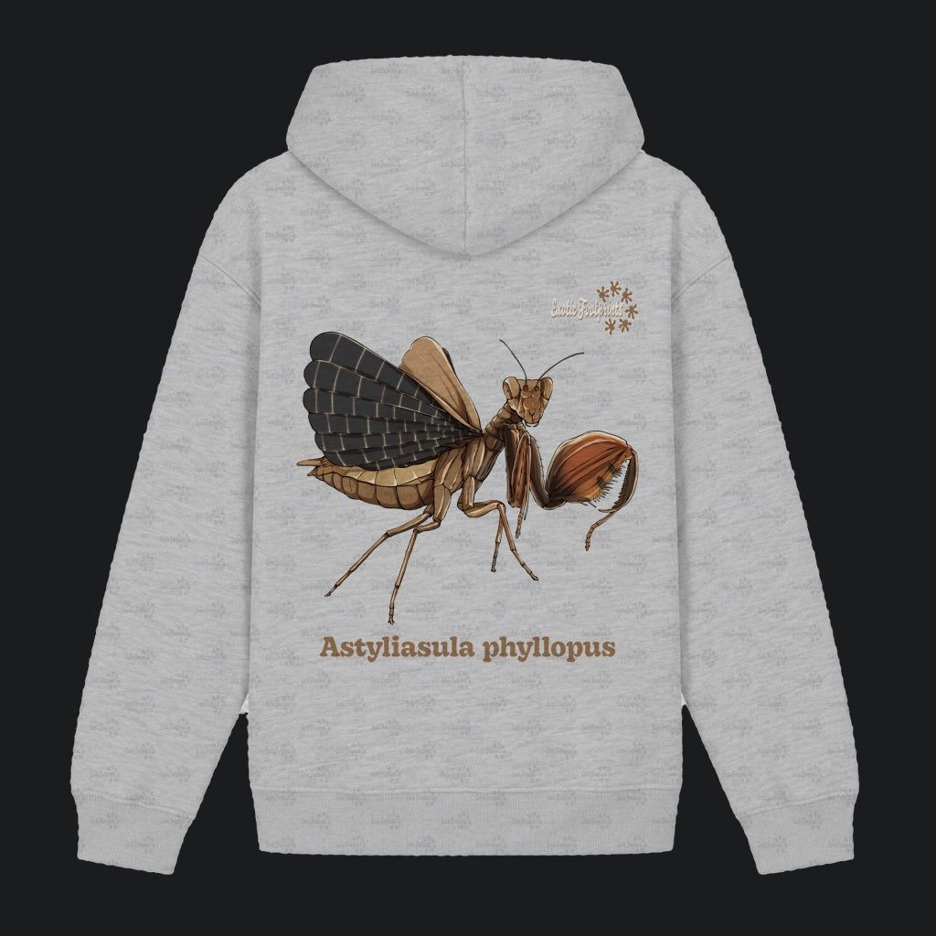 Unisex Bio Hoodie mit Bauchtasche | Riesenboxermantis Astyliasula phyllopus
