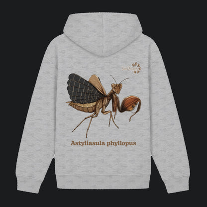 Unisex Bio Hoodie mit Bauchtasche | Riesenboxermantis Astyliasula phyllopus
